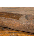 Chinese Antique 19th Century or Older Rustic Mortar with Weathered Patina-10. Asian & Chinese Furniture, Art, Antiques, Vintage Home Décor for sale at FEA Home