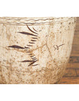Thai Sawankhalok 1850s Exterior Water Jar with Distressed White Patina-7. Asian & Chinese Furniture, Art, Antiques, Vintage Home Décor for sale at FEA Home