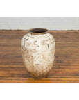 Thai Sawankhalok 1850s Exterior Water Jar with Distressed White Patina-8. Asian & Chinese Furniture, Art, Antiques, Vintage Home Décor for sale at FEA Home