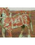 Handmade Vintage Indian Temple Horse Toy on Wheels from Madras with Spheres-5. Asian & Chinese Furniture, Art, Antiques, Vintage Home Décor for sale at FEA Home