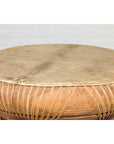 Chinese Qing Dynasty Period 19th Century Leather Drum with Its Wooden Mallet-5. Asian & Chinese Furniture, Art, Antiques, Vintage Home Décor for sale at FEA Home