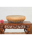 Chinese Qing Dynasty Period 19th Century Leather Drum with Its Wooden Mallet-8. Asian & Chinese Furniture, Art, Antiques, Vintage Home Décor for sale at FEA Home