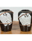 Large Thai Exterior Flower Vase with Black Patina, Rope and Newspaper Motifs-2. Asian & Chinese Furniture, Art, Antiques, Vintage Home Décor for sale at FEA Home