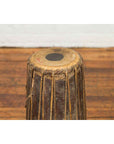 Antique Indonesian Slender Freestanding Wooden Drum with Leather Drumhead-6. Asian & Chinese Furniture, Art, Antiques, Vintage Home Décor for sale at FEA Home