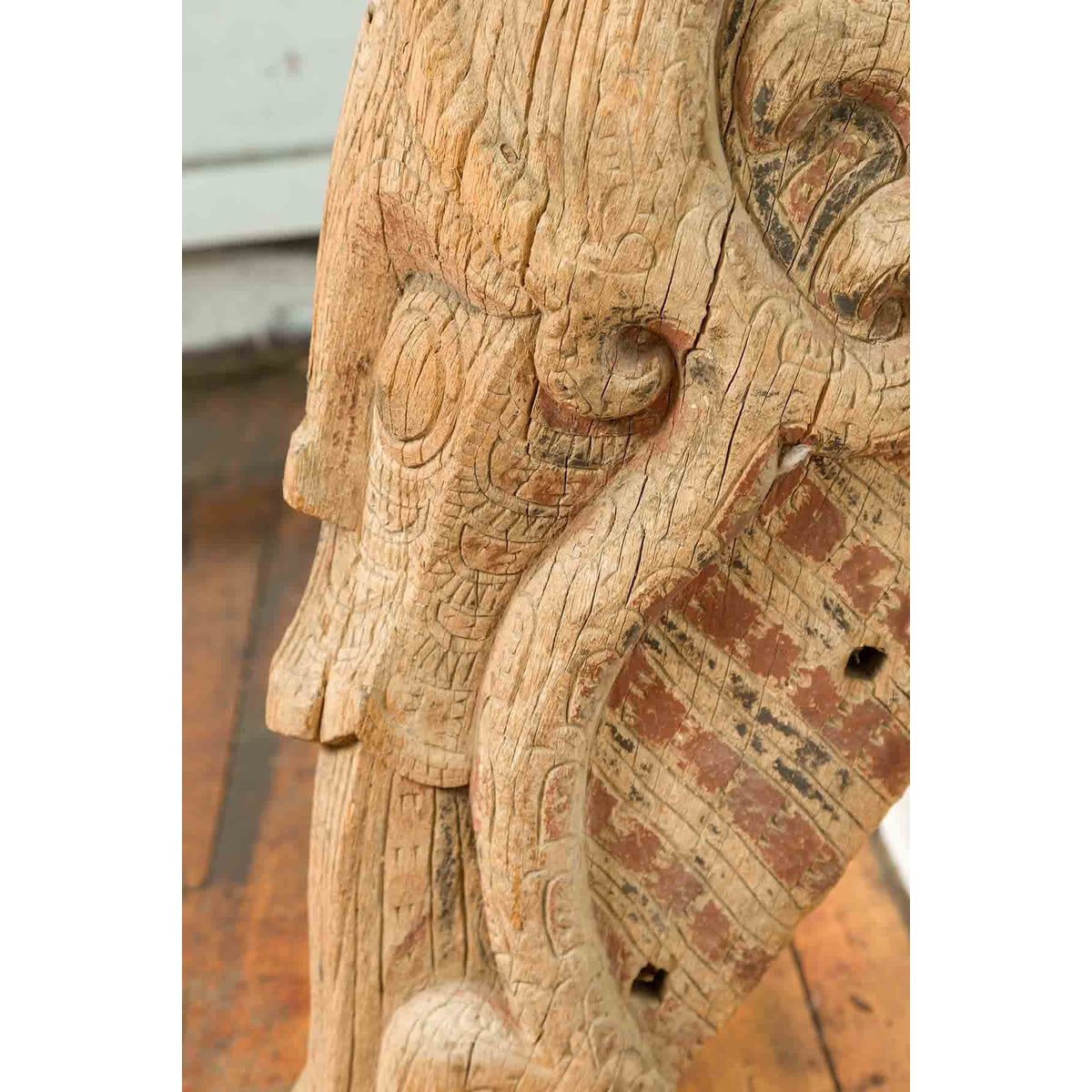 Large Hand Carved Singa Singa Tribal Carving from the Batak People, Sumatra-5. Asian & Chinese Furniture, Art, Antiques, Vintage Home Décor for sale at FEA Home