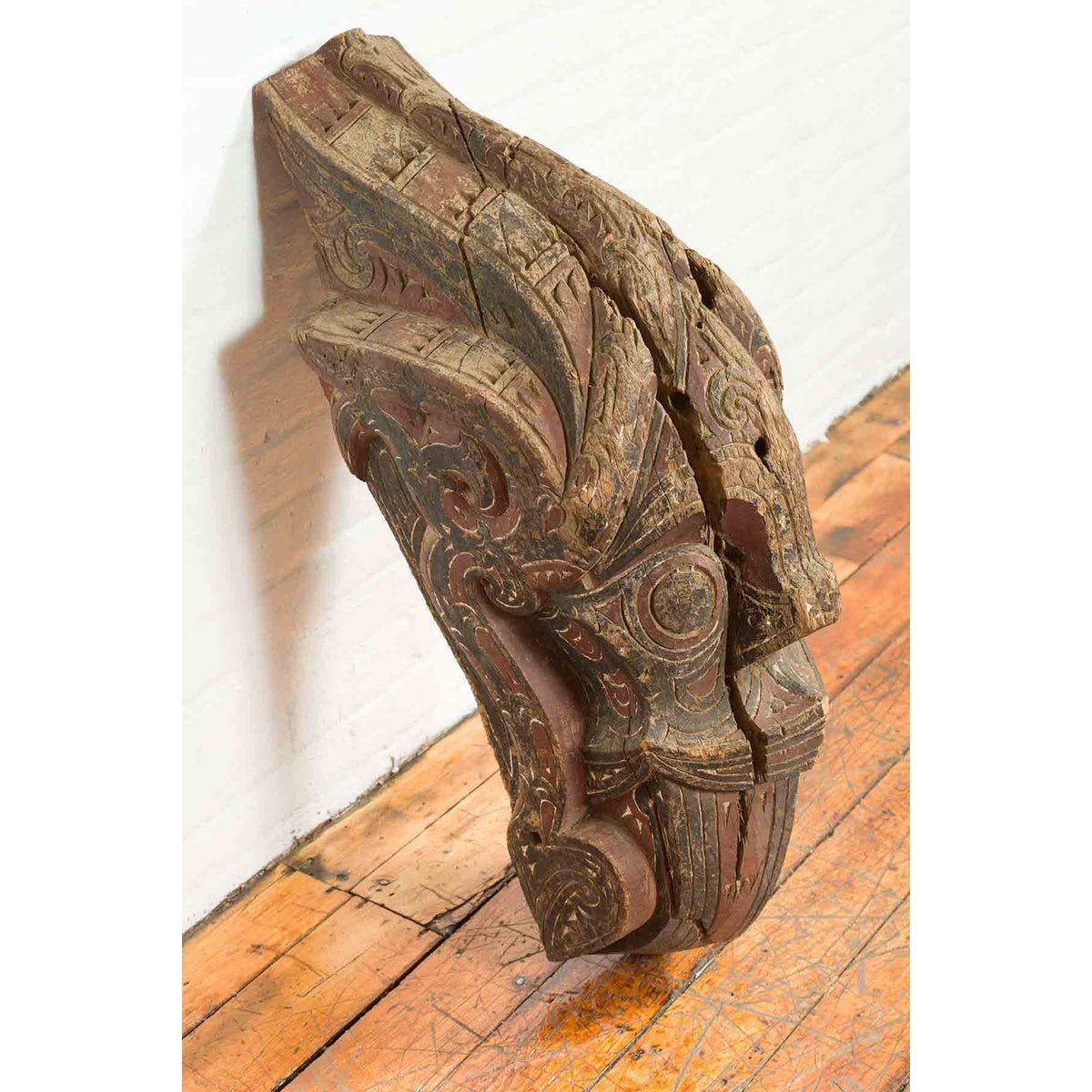 Hand Carved Painted Singa Singa Tribal Carving from the Batak People, Sumatra-8. Asian & Chinese Furniture, Art, Antiques, Vintage Home Décor for sale at FEA Home