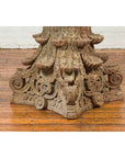 Antique Indian Corinthian Temple Capital Carving with Distressed Patina-9. Asian & Chinese Furniture, Art, Antiques, Vintage Home Décor for sale at FEA Home