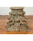 Antique Indian Corinthian Temple Capital Carving with Distressed Patina-4. Asian & Chinese Furniture, Art, Antiques, Vintage Home Décor for sale at FEA Home