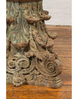 Antique Indian Corinthian Temple Capital Carving with Distressed Patina-7. Asian & Chinese Furniture, Art, Antiques, Vintage Home Décor for sale at FEA Home