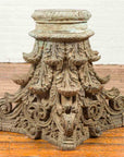 Indian Antique Corinthian Temple Capital Carving with Distressed Patina-2. Asian & Chinese Furniture, Art, Antiques, Vintage Home Décor for sale at FEA Home