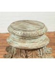 Indian Antique Corinthian Temple Capital Carving with Distressed Patina-9. Asian & Chinese Furniture, Art, Antiques, Vintage Home Décor for sale at FEA Home