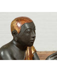 20th Century Thai Temple Ceremonial Lacquered and Gilt Kneeling Monk Sculpture-13. Asian & Chinese Furniture, Art, Antiques, Vintage Home Décor for sale at FEA Home