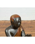 20th Century Thai Temple Ceremonial Lacquered and Gilt Kneeling Monk Sculpture-8. Asian & Chinese Furniture, Art, Antiques, Vintage Home Décor for sale at FEA Home