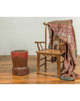 Antique Japanese Wooden Planter with Rustic Appearance and Red Patina-9. Asian & Chinese Furniture, Art, Antiques, Vintage Home Décor for sale at FEA Home