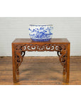 Japanese Meiji Period 19th Century Blue and White Round Porcelain Planter-4. Asian & Chinese Furniture, Art, Antiques, Vintage Home Décor for sale at FEA Home