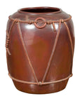 Large Contemporary Thai Monochrome Planter with Rope Accents-1. Asian & Chinese Furniture, Art, Antiques, Vintage Home Décor for sale at FEA Home