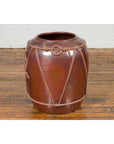 Large Contemporary Thai Monochrome Planter with Rope Accents-4. Asian & Chinese Furniture, Art, Antiques, Vintage Home Décor for sale at FEA Home
