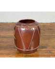 Large Contemporary Thai Monochrome Planter with Rope Accents-5. Asian & Chinese Furniture, Art, Antiques, Vintage Home Décor for sale at FEA Home
