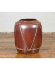 Large Contemporary Thai Monochrome Planter with Rope Accents-11. Asian & Chinese Furniture, Art, Antiques, Vintage Home Décor for sale at FEA Home