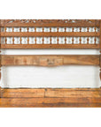 Vintage Carved Indonesian Headboard with Scrolling Foliage and Petite Balusters-8. Asian & Chinese Furniture, Art, Antiques, Vintage Home Décor for sale at FEA Home