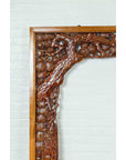 Antique Carved Large Wooden Frame with Birds and Foliage-5. Asian & Chinese Furniture, Art, Antiques, Vintage Home Décor for sale at FEA Home