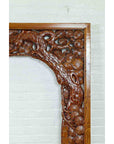 Antique Carved Large Wooden Frame with Birds and Foliage-7. Asian & Chinese Furniture, Art, Antiques, Vintage Home Décor for sale at FEA Home