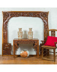 Antique Carved Large Wooden Frame with Birds and Foliage-3. Asian & Chinese Furniture, Art, Antiques, Vintage Home Décor for sale at FEA Home