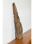 Antique Indonesian Carved Wooden Triangular Fragment Depicting a Falling Figure-4. Asian & Chinese Furniture, Art, Antiques, Vintage Home Décor for sale at FEA Home