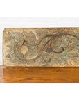 Antique Indonesian Painted and Carved Wood Door Panel with Scrolls and Foliage-8. Asian & Chinese Furniture, Art, Antiques, Vintage Home Décor for sale at FEA Home