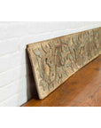 Antique Indonesian Painted and Carved Wood Door Panel with Scrolls and Foliage-3. Asian & Chinese Furniture, Art, Antiques, Vintage Home Décor for sale at FEA Home
