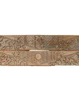 Pair of Indonesian Antique Carved Wood Overdoor Panels with Traces of Blue Paint-1. Asian & Chinese Furniture, Art, Antiques, Vintage Home Décor for sale at FEA Home