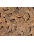 Antique Indonesian Carved and Painted Architectural Panel with Rinceaux Frieze-11. Asian & Chinese Furniture, Art, Antiques, Vintage Home Décor for sale at FEA Home