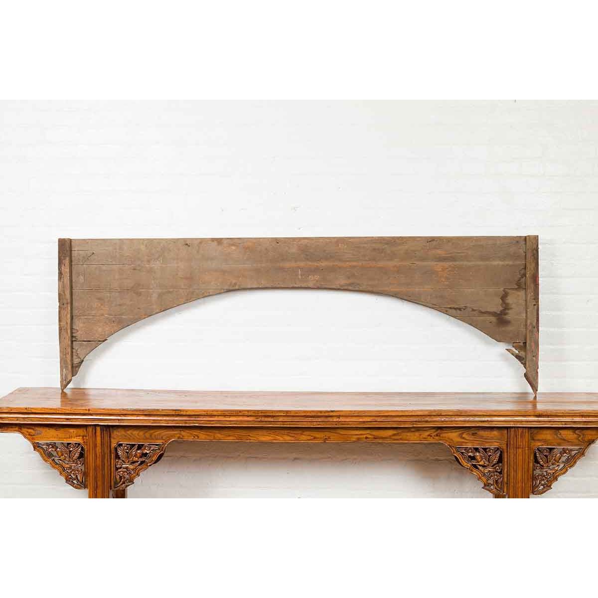 Antique Indonesian Carved and Painted Architectural Panel with Rinceaux Frieze-13. Asian & Chinese Furniture, Art, Antiques, Vintage Home Décor for sale at FEA Home