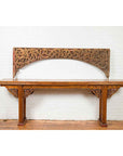 Antique Indonesian Carved and Painted Architectural Panel with Rinceaux Frieze-3. Asian & Chinese Furniture, Art, Antiques, Vintage Home Décor for sale at FEA Home