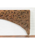 Antique Indonesian Carved and Painted Architectural Panel with Rinceaux Frieze-7. Asian & Chinese Furniture, Art, Antiques, Vintage Home Décor for sale at FEA Home
