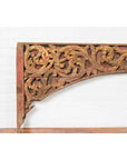 Antique Indonesian Carved and Painted Architectural Panel with Rinceaux Frieze-8. Asian & Chinese Furniture, Art, Antiques, Vintage Home Décor for sale at FEA Home