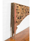 Antique Indonesian Carved and Painted Architectural Panel with Rinceaux Frieze-9. Asian & Chinese Furniture, Art, Antiques, Vintage Home Décor for sale at FEA Home