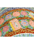 Japanese 20th Century Multi-Color Hibachi Planter with Landscape Scene-12. Asian & Chinese Furniture, Art, Antiques, Vintage Home Décor for sale at FEA Home
