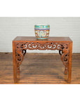 Japanese 20th Century Multi-Color Hibachi Planter with Landscape Scene-3. Asian & Chinese Furniture, Art, Antiques, Vintage Home Décor for sale at FEA Home