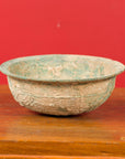 Chinese Han Dynasty Bronze Bowl circa 202 BC-200 AD with Mineral Deposits-2. Asian & Chinese Furniture, Art, Antiques, Vintage Home Décor for sale at FEA Home