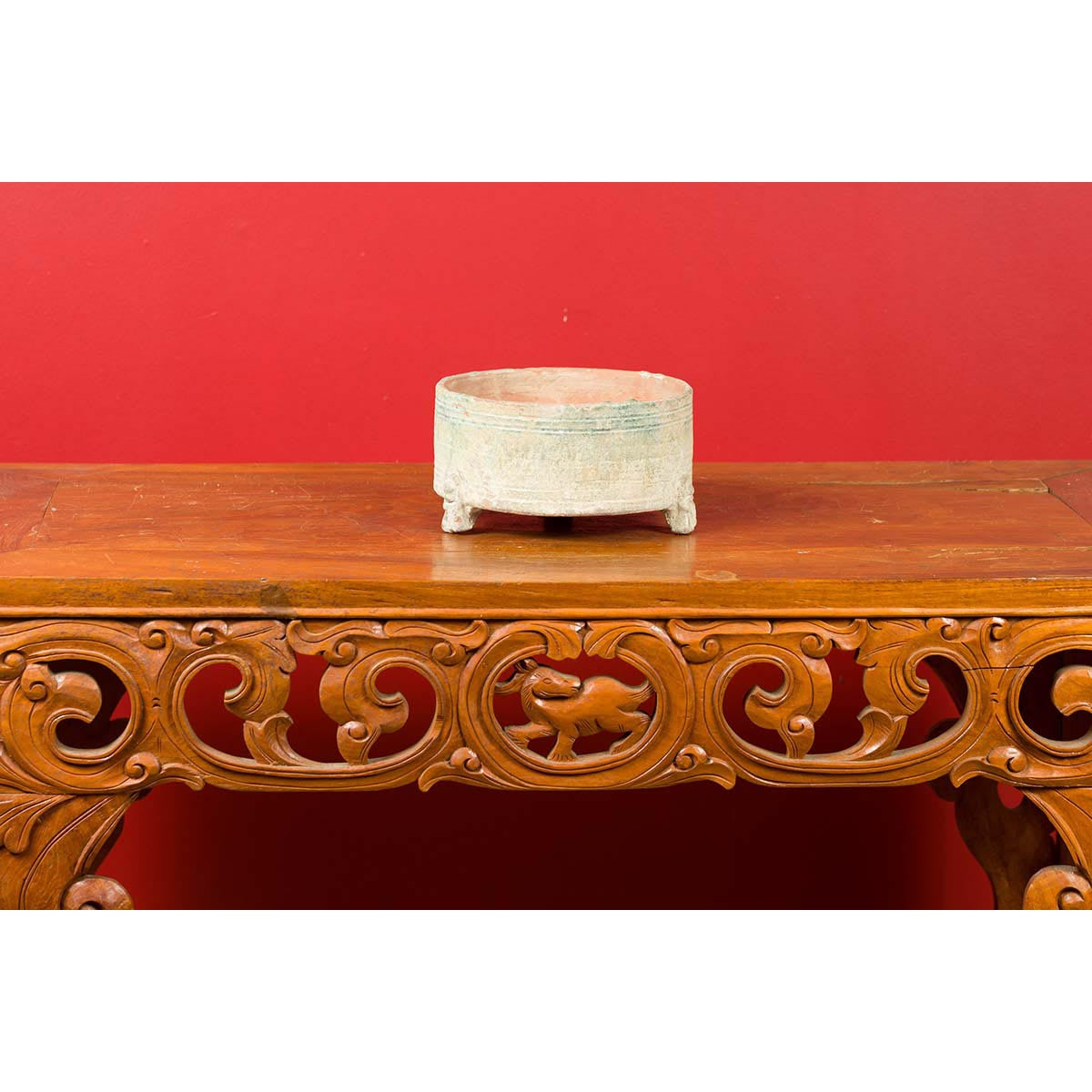 Chinese Han Dynasty Incense Burner circa 202 BC-200 AD, Raised on Petite Feet-11. Asian & Chinese Furniture, Art, Antiques, Vintage Home Décor for sale at FEA Home