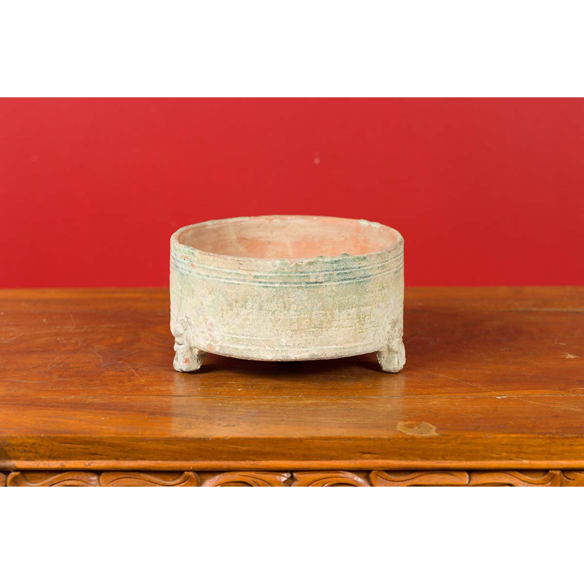 Chinese Han Dynasty Incense Burner circa 202 BC-200 AD, Raised on Petite Feet-7. Asian & Chinese Furniture, Art, Antiques, Vintage Home Décor for sale at FEA Home