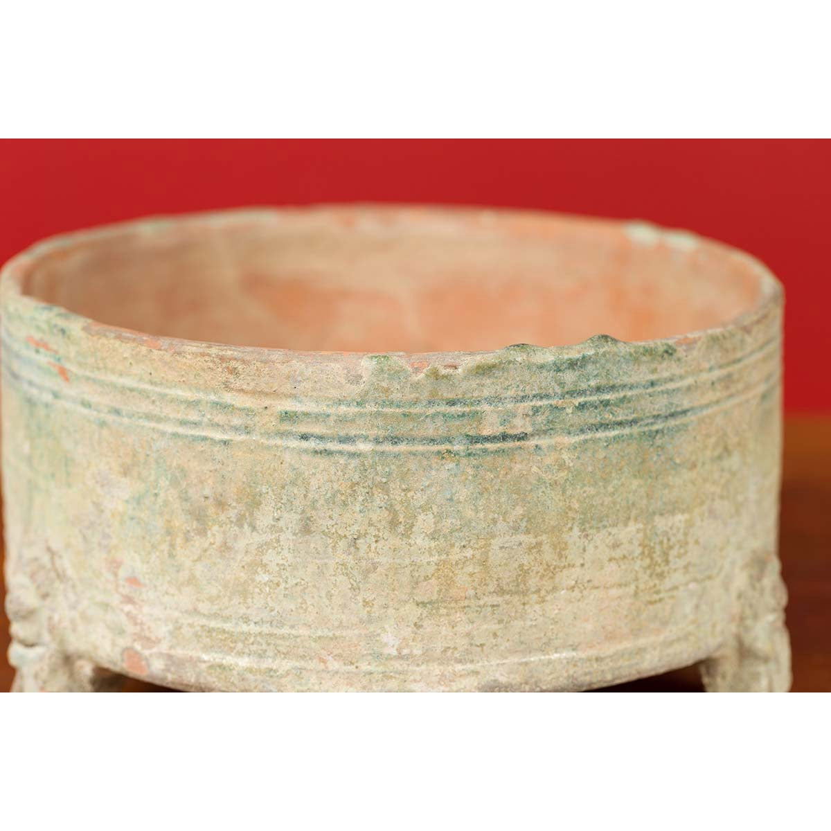 Chinese Han Dynasty Incense Burner circa 202 BC-200 AD, Raised on Petite Feet-4. Asian & Chinese Furniture, Art, Antiques, Vintage Home Décor for sale at FEA Home
