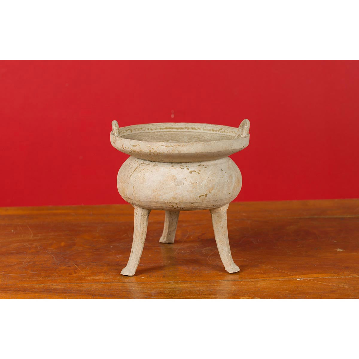Chinese Han Dynasty Period Incense Burner circa 202 BC-200 AD with Tripod Base-7. Asian & Chinese Furniture, Art, Antiques, Vintage Home Décor for sale at FEA Home