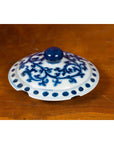 Chinese Vintage Blue and White Porcelain Teapot with Scrolling Foliage Decor-10. Asian & Chinese Furniture, Art, Antiques, Vintage Home Décor for sale at FEA Home