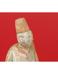 Chinese Ming Dynasty Terracotta Courtsman Statuette with Original Polychromy-7. Asian & Chinese Furniture, Art, Antiques, Vintage Home Décor for sale at FEA Home