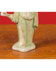 Chinese Ming Dynasty Terracotta Courtsman Statuette with Original Polychromy-10. Asian & Chinese Furniture, Art, Antiques, Vintage Home Décor for sale at FEA Home