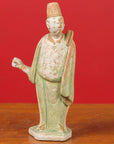 Chinese Ming Dynasty Terracotta Courtsman Statuette with Original Polychromy-2. Asian & Chinese Furniture, Art, Antiques, Vintage Home Décor for sale at FEA Home