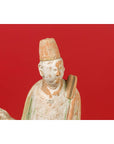 Chinese Ming Dynasty Terracotta Courtsman Statuette with Original Polychromy-8. Asian & Chinese Furniture, Art, Antiques, Vintage Home Décor for sale at FEA Home