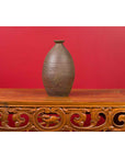 Japanese Meiji Period Early 20th Century Sake Bottle with Brown Patina-4. Asian & Chinese Furniture, Art, Antiques, Vintage Home Décor for sale at FEA Home
